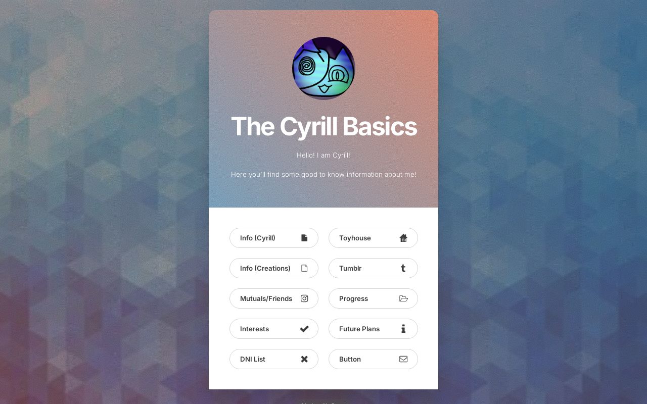 Cyrill's Basics!